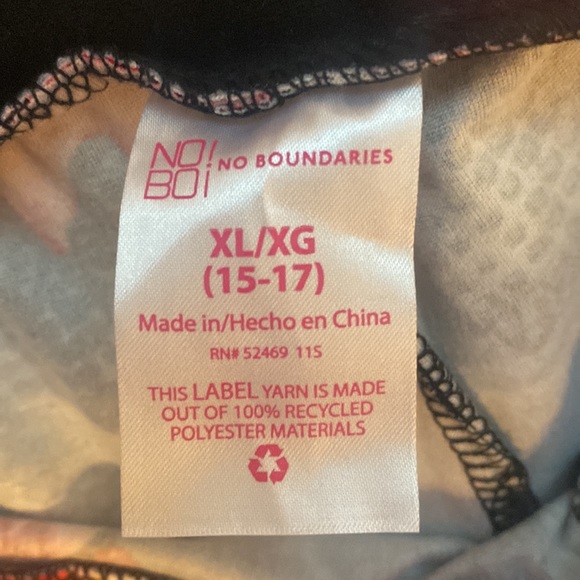 Jr’s Floral Cropped Leggings - Sz XL - Picture 3 of 5